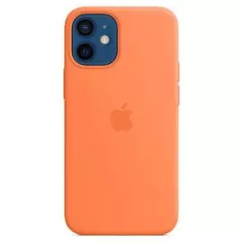 Чехол Apple Silicone Case with MagSafe MHKN3ZE/A для iPhone 12 mini kumquat
