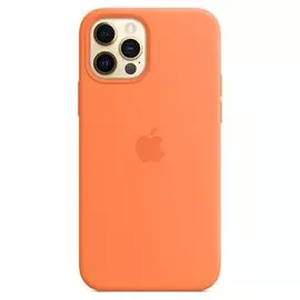 Чехол Apple Silicone Case with MagSafe MHKY3ZE/A для iPhone 12 | 12 Pro kumquat