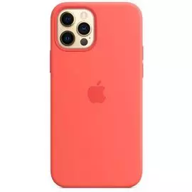 Чехол Apple Silicone Case with MagSafe MHL03ZE/A для iPhone 12 | 12 Pro pink citrus