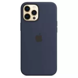 Чехол Apple Silicone Case with MagSafe MHLD3ZE/A для iPhone 12 Pro Max deep navy