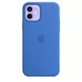 Чехол Apple Silicone Case with MagSafe MJYY3ZE/A для iPhone 12 | 12 Pro, capri blue