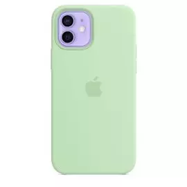 Чехол Apple Silicone Case with MagSafe MK003ZE/A для iPhone 12 | 12 Pro, pistachio