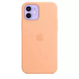 Чехол Apple Silicone Case with MagSafe MK023ZE/A для iPhone 12 | 12 Pro, cantaloupe