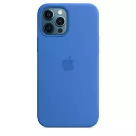 Чехол Apple Silicone Case with MagSafe MK043ZE/A для iPhone 12 Pro Max, capri blue