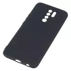 Чехол BoraSco 39069 Sillicone Case матовый для Xiaomi Redmi 9 черный