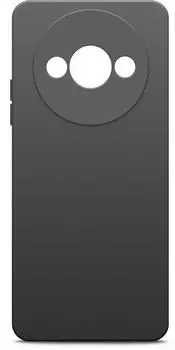Чехол BoraSco 73125 Silicone Case матовый для Xiaomi Redmi A3/ A3X, черный