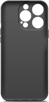 Чехол BoraSco Silicone Case 72415 матовый для Apple iPhone 15 Pro Max, черный