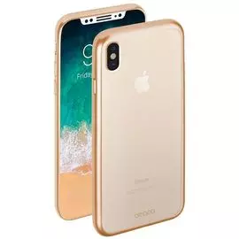 Чехол Deppa 85337 для iPhone X GelCase, gold, mate
