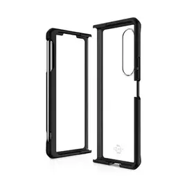 Чехол Itskins SG2Z-HYBSO-PBTR HYBRID SOLID для Samsung Galaxy Z Fold 3, черный/прозрачный