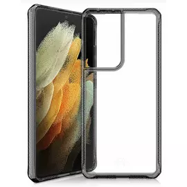 Чехол Itskins SGU3-HBMKC-BKTR HYBRID CLEAR для Samsung Galaxy S21 Ultra, черный/прозрачный