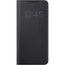 Чехол - книжка Samsung EF-NG991PBEGRU Smart LED View Cover S21, чёрный