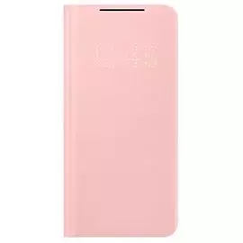 Чехол - книжка Samsung EF-NG991PPEGRU Smart LED View Cover S21, розовый