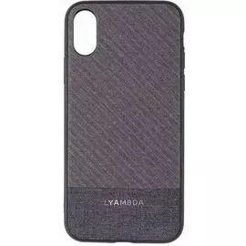Чехол Lyambda EUROPA LA05-ER-XS-GR для iPhone XS grey strip