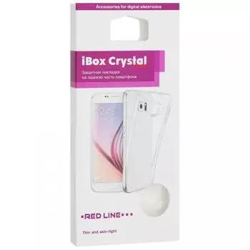 Чехол Red Line УТ000027257 накладка, силикон iBox Crystal для Samsung Galaxy S21 FE, с кардхолдером (прозрачный)