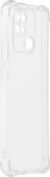 Чехол Red Line УТ000031159 накладка, силикон iBox Crystal для Xiaomi Redmi 10C, с усиленными углами (прозрачный)
