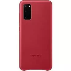 Чехол Samsung Leather Cover EF-VG980LREGRU для Galaxy S20, красный