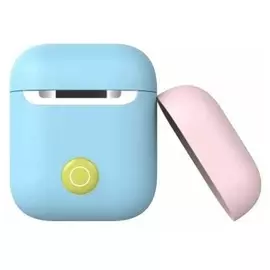 Чехол SwitchEasy GS-108-40-139-42 Colors с возможностью беспроводной зарядки к AirPods 1 и 2, голубой