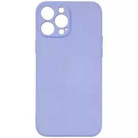 Чехол UNBRKE УТ000027812 liquid silicone case with camera protection для iPhone 13 Pro Max, фиолетовый