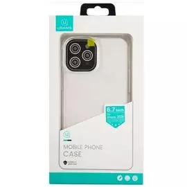 Чехол Usams US-BH763 УТ000028108 стеклянный, противоударный для iPhone 13 Pro Max, с силиконовым краем, прозрачный (IP13PMML01)