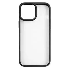 Чехол Usams US-BH771 УТ000028122 пластиковый, прозрачный для iPhone 13 Pro Max, с цветным силиконовым краем, черный (IP13PMJX01)