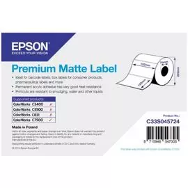 Чековая лента Epson Premium Matte Label - Die-cut Roll