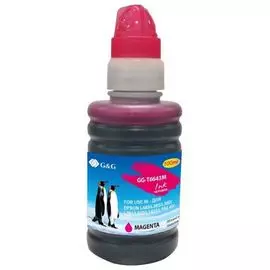Чернила G&G GG-T6643M пурпурный (100мл) для Epson L100, L110, L120, L130, L132, L210, L222