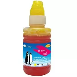 Чернила G&amp;G GG-T6734Y желтый (100мл) для Epson L800, L805, L810, L850