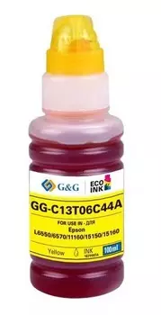 Чернила G&G GG-C13T06C44А №112 желтый для Epson L6550/6570/11160/15150/15160 (70мл)