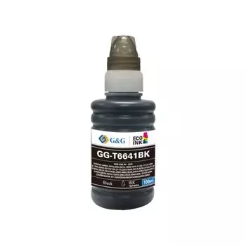 Чернила G&G GG-C13T66414A черные T6641BK для Epson L100/110/120/121/132/1300 (100 мл)