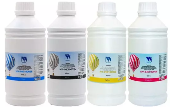 Чернила NVP NV-INK1000Sb4.1 сублимационные, комплект 4 цвета по 1000 мл