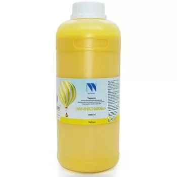 Чернила NVP NV-INK1000YEco/b экосольвентные для аппаратов Epson, Mimaki, Mutoh, Roland, 1000ml, yellow