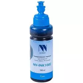 Чернила NVP NV-INK100CC Cyan универсальные на водной основе для аппаратов Canon (100 ml)