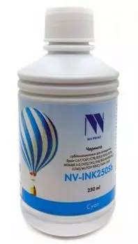 Чернила NVP NV-INK250CSb/b сублимационные, для аппаратов Epson, Mimaki, Mutoh, Roland, 250ml, cyan