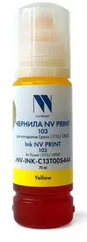 Чернила NVP NV-INK-C13T00S44A 103 для Epson L1110, L3100, L3101, L3110, L3150, L3151, L3156, L3160, L5190 (70 мл) Yellow