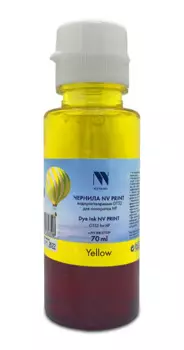 Чернила NVP NV-INK-GT52Y водорастворимые для HP DeskJet GT 5810, 5820, 5822, Ink Tank 115, 310, 315, 319, 410, 419, 415, Smart Tank 515, 615 (70ml) Ye