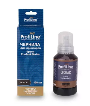 Чернила ProfiLine PL_INK_E_type-2_BK_120ml для принтеров Epson EcoTank 1100/1120/1140/1170/1180/2120/2140/M2170/2700/2715/2720/2750/2810/2820/L3110/31