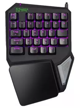 Цифровой блок клавиатуры Harper GKB-95 H00002286 USB, 30 клавиш (мультимедийных 6), 7 режимов RGB подсветки, Win2000/XP/Vista/7/8/10, 1.8м