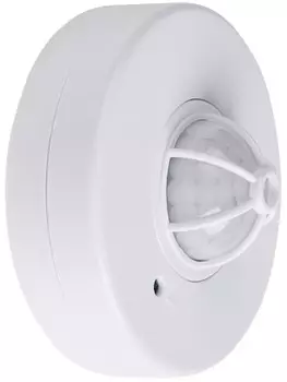 Датчик движения Rexant 11-9214 потолочный ДДП 03, 120°/360°, 1200 Вт, 10-2000 Лк, 2-12 м, 10-420 сек