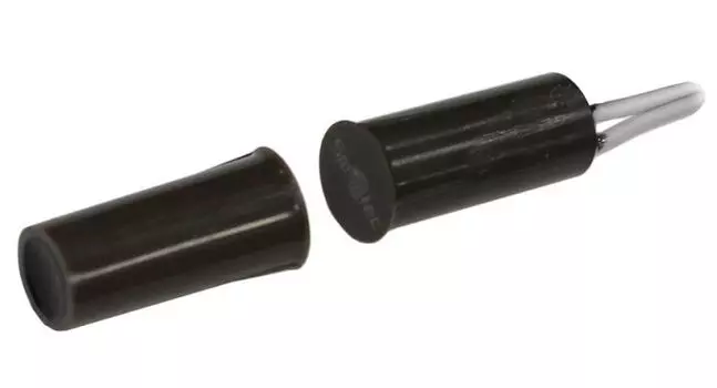 Датчик Smartec ST-DM015NO-BR магнитоконтактный, НР, коричневый, врезной для деревянных дверей, миниатюрный, зазор 25 мм