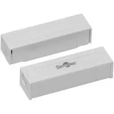 Датчик Smartec ST-DM124NC-WT магнитоконтактный, НЗ, накладной для деревянных дверей, зазор 25 мм, белый