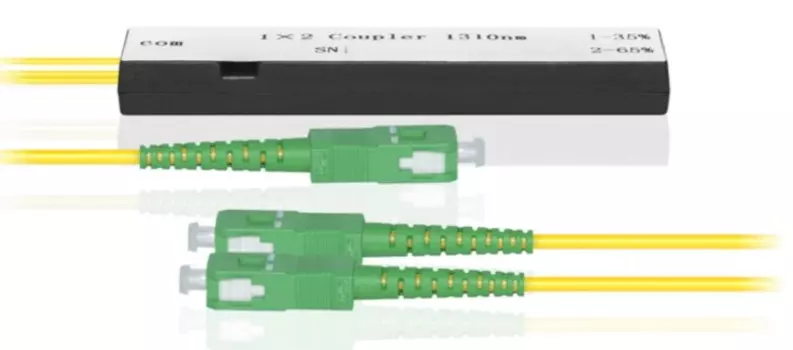 Делитель мощности SNR SNR-CPC-1x2-10/90-SC/APC оптический корпусный трехоконный 1х2-10/90 SC/APC