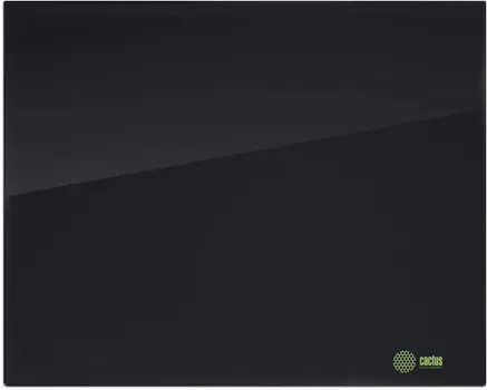 Демонстрационная доска Cactus CS-GBD-65X100-BK стекло, 65x100см, черный