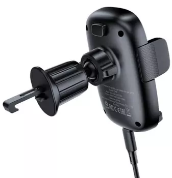 Держатель автомобильный ACEFAST D48 с беспроводной зарядкой на вентиляционную решетку Press Type Wireless Charging Car Holder For Air Vent. Цвет: черн