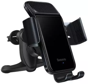 Держатель автомобильный Baseus SUZG000001 Smart Solar Power Wireless Electric Holder black