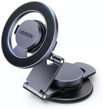 Держатель автомобильный UGREEN LP865 45577_ магнитный для телефона на приборную панель, Dashboard Magnetic Car Phone Mount, цвет: серый