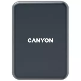 Держатель Canyon СА-15 CNE-CCA15B магнитный, 15W, USB-C: 5V/2A, 9V/3A, black