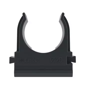 Держатель DKC 51020N с защелкой, д.20мм, черный, "Express"