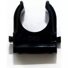 Держатель DKC 51025N с защелкой, д.25мм, черный, "Express"
