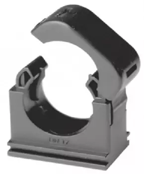 Держатель DKC PASW10N с крышкой DN 10 мм, полиамид, цвет чёрный, "Octopus" (уп20шт)