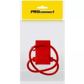 Держатель PROconnect 16-0421-4-9 предохранителя тип вилочный, красный, 1 шт., пакет БОПП